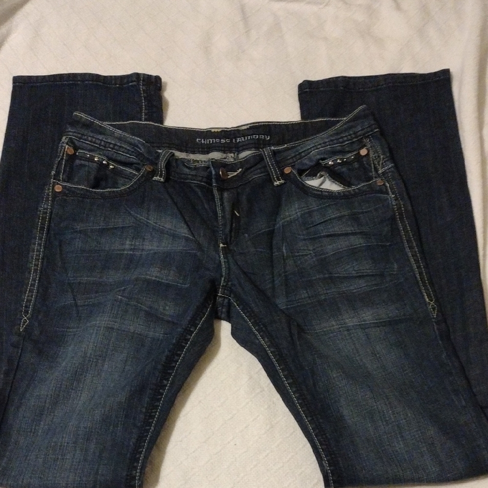 Chinese Laundry Blue Relaxed Jeans Classic Style